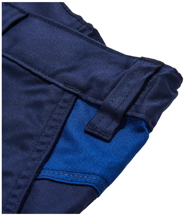 BLÅKLÄDER Trousers 14441832 Cotton, Elastolefin, PL (Polyester) Navy Blue, Cornflower Blue Size 34L