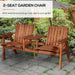OutSunny Garden Bench Fir Orange 700 x 830 mm Set of 2