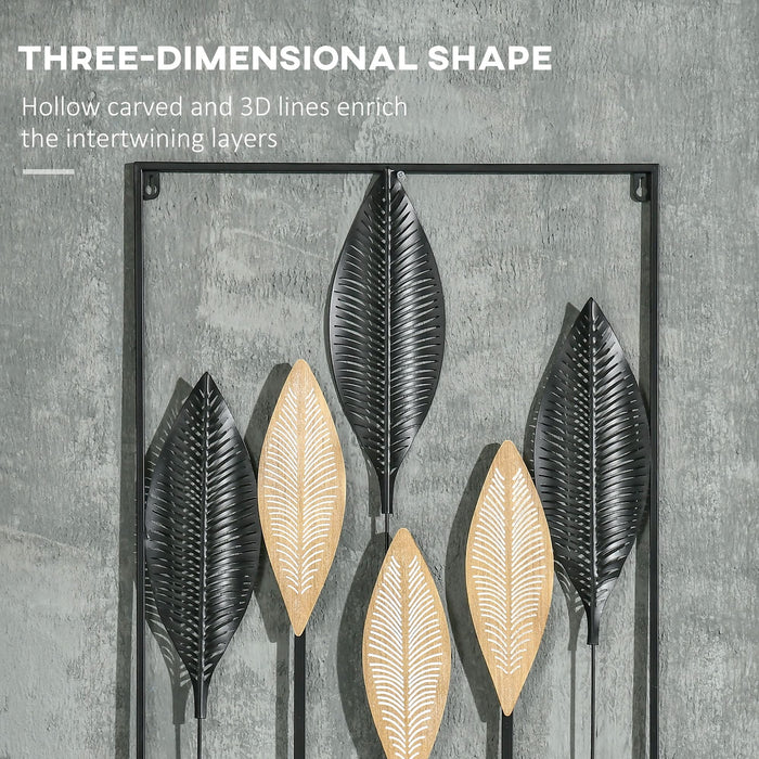 HOMCOM Wall Decoration 830-505V00MX Black