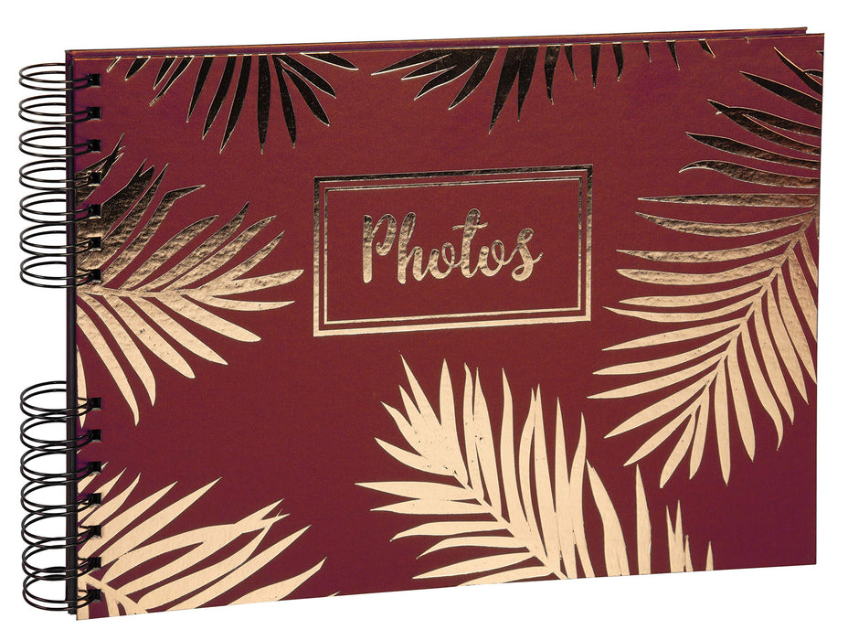 Exacompta Palma Photo Album Spiral Hardback Paper 22.8 x 33 x 3 cm Red