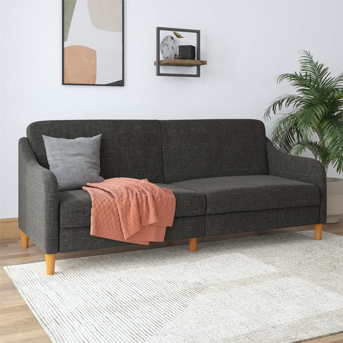 DOREL HOME 3 Seat Sofa DARK GREY LINEN Linen 1,955.80 (W) x 825.50 (D) x 838.20 (H) mm
