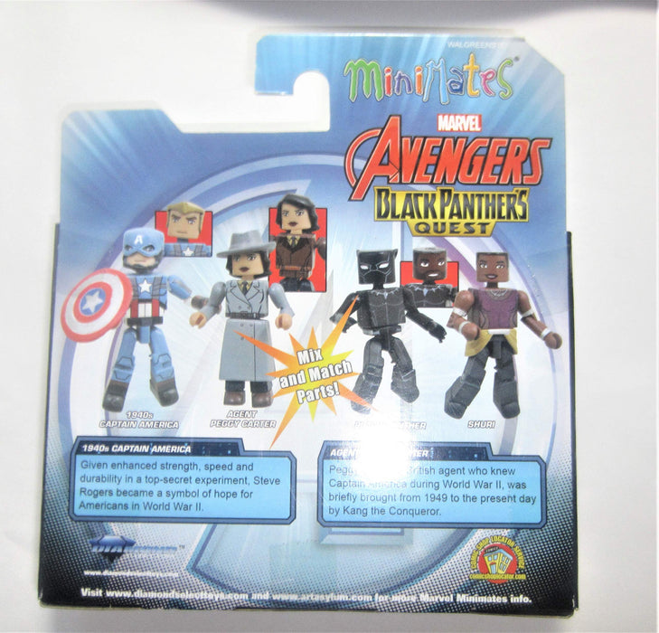 Marvel: Minimates Action Figure 2-Pack: Captain America & Agent Carter