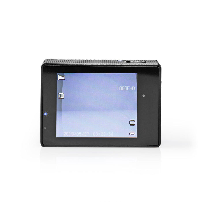 Nedis Action Cam - 1080p@30fps, 5 MPixel, Waterproof up to: 30.0 m, Mounts included - Black
