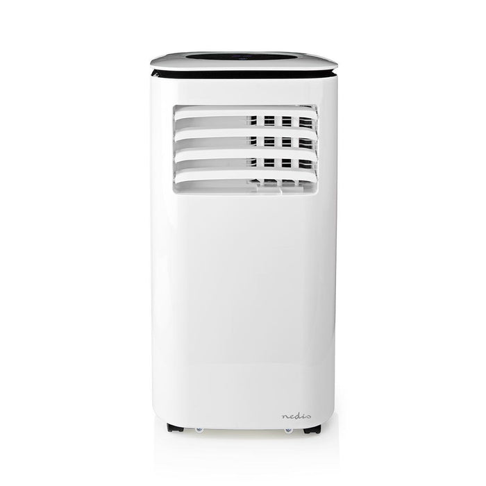 Nedis Mobile Air Conditioner - 9000 BTU, 80 m³, 2-Speed, Shut-off timer - White