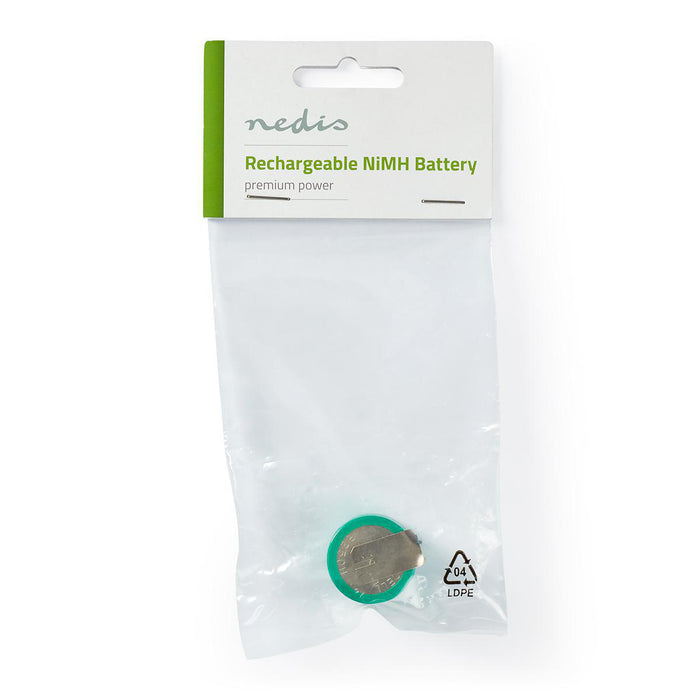 Nedis Rechargeable NiMH Battery Pack - 3.6 V DC, Rechargeable, 250 mAh, Solder Pin - Green