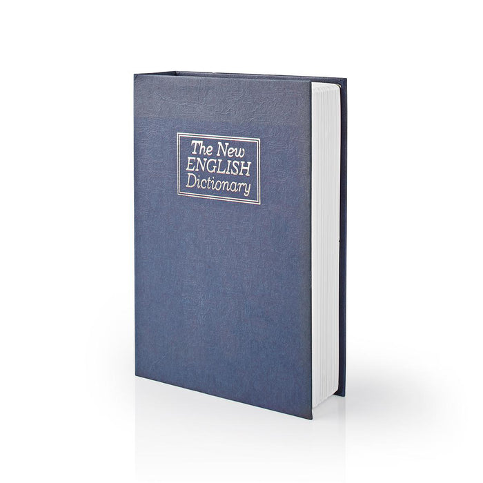 Nedis Vault - Book Safe, Key Lock, Indoor, 2 Keys Included - Blue / Silver