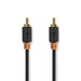 Nedis Digital Audio Cable - RCA Male, RCA Male, Gold Plated, Anthracite - Window Box