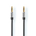 Nedis Stereo Audio Cable - 2.5 mm Male, 3.5 mm Male, Gold Plated, Round - Label