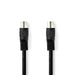 Nedis DIN Audio Cable - DIN 5-Pin Male, DIN 5-Pin Male, Nickel Plated, Black - Envelope