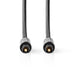 Nedis Optical Audio Cable - TosLink Male, TosLink Male, 3.00 m, Gun Metal Grey - Cover Window Box