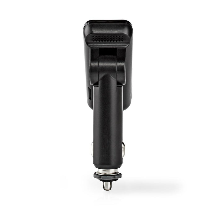 Nedis Car FM Transmitter - Tiltable, Hands free calling, 1.1", Google Assistant / Siri - Black / Grey
