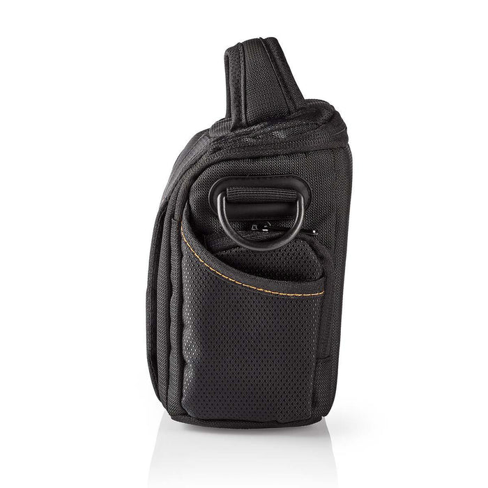 Nedis Camera Bag - Shoulder Bag, Water-repellent, 65 mm, Total number of compartments: 6 - Black / Orange