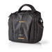 Nedis Camera Bag - Shoulder Bag, Water-repellent, 65 mm, Total number of compartments: 6 - Black / Orange