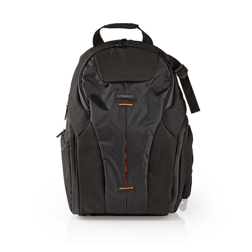 Nedis Camera Bag - Backpack, Water-repellent, 150 mm, Total number of compartments: 16 - Black / Orange