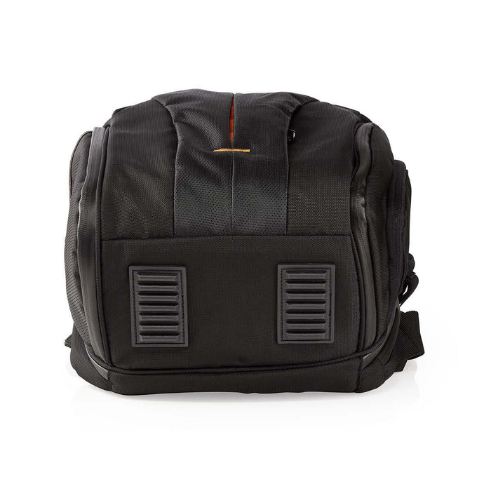 Nedis Camera Bag - Backpack, Water-repellent, 150 mm, Total number of compartments: 16 - Black / Orange