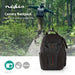 Nedis Camera Bag - Backpack, Water-repellent, 150 mm, Total number of compartments: 16 - Black / Orange