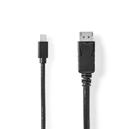 Nedis Mini DisplayPort Cable - DisplayPort 1.4, Mini DisplayPort Male, DisplayPort Male, Black - Blister