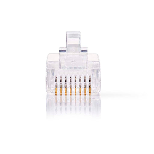Nedis RJ45 Connector - Male, Solid UTP CAT5, Straight, Transparent - Box