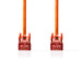 Nedis CAT6 Cable - RJ45 Male, RJ45 Male, S/FTP, Orange - Label