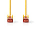 Nedis CAT6 Cable - RJ45 Male, RJ45 Male, S/FTP, Yellow - Label