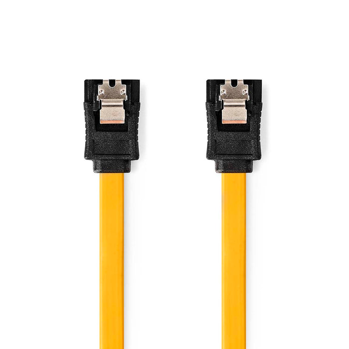 Nedis SATA Cable - 6 Gbps, SATA 7-Pin Female, SATA 7-Pin Female, Yellow - Polybag