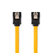 Nedis SATA Cable - 6 Gbps, SATA 7-Pin Female, SATA 7-Pin Female, Yellow - Polybag