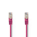 Nedis CAT5e Cable - SF/UTP, RJ45 Male, RJ45 Male, Pink - Polybag