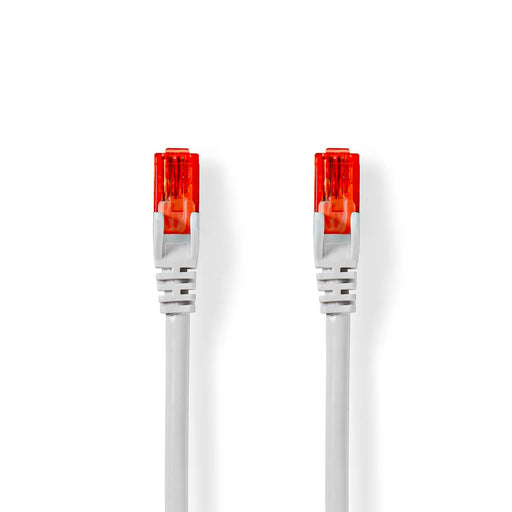 Nedis CAT6 Cable - RJ45 Male, RJ45 Male, U/UTP, White - Polybag