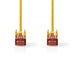 Nedis CAT6 Cable - RJ45 Male, RJ45 Male, S/FTP, Yellow - Polybag