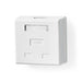 Nedis Network Wall Box - On-Wall, 2 port(s), UTP CAT6, White - Envelope