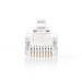 Nedis RJ45 Connector - RJ45 Pass Through, Solid UTP CAT5, Straight, Transparent - Box