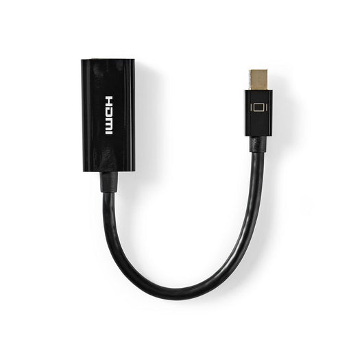 Nedis Mini DisplayPort Cable - DisplayPort 1.2, Mini DisplayPort Male, HDMI Output, Black - Tag