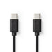 Nedis USB Cable - USB 2.0, USB-C Male, USB-C Male, Black - Tag