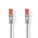 Nedis CAT6 Cable - RJ45 Male, RJ45 Male, S/FTP, Grey - Tag