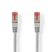 Nedis CAT6 Cable - RJ45 Male, RJ45 Male, S/FTP, Grey - Tag