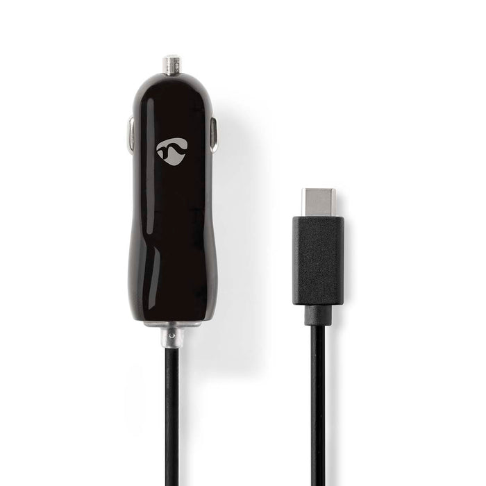 Nedis Car Charger - 1x 3,0 A, Number of outputs: 1, USB-C (Fixed) Cable, 15 W - Single Voltage Output