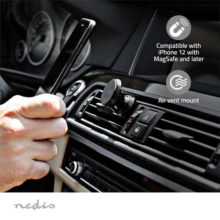 Nedis Wireless Car Charger - Qi certified, 7.5 / 10 / 15 W, 1.5 / 1.67 / 2 A, USB Type-C - Including cable