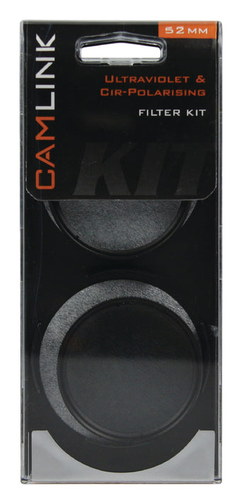 Camlink UV & Cir-Polarizing Filter Kit 52 mm