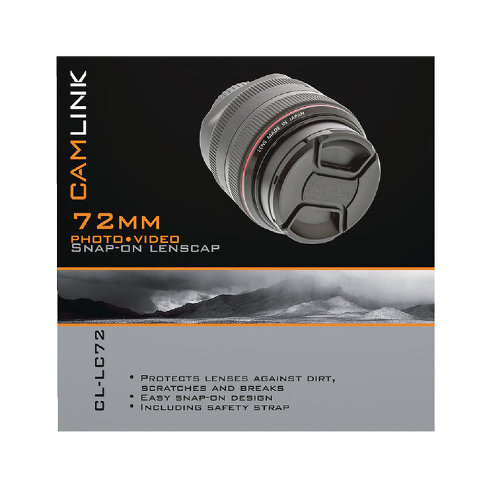 Camlink Snap-on Lens Caps - 72 mm, 