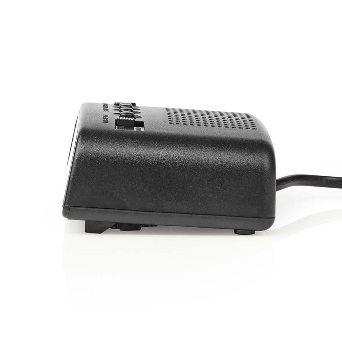 Nedis Digital Desk Alarm Clock - LED Display, Snooze function, No, No - Black