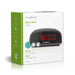 Nedis Digital Desk Alarm Clock - LED Display, Snooze function, No, No - Black
