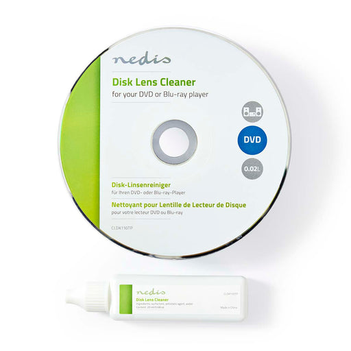 Nedis Disc Lens Cleaner - Cleaning Disc - 20 ml - BluRay Player / DVD-player, 