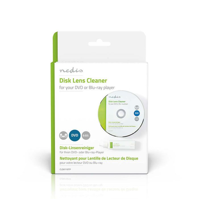 Nedis Disc Lens Cleaner - Cleaning Disc - 20 ml - BluRay Player / DVD-player, 
