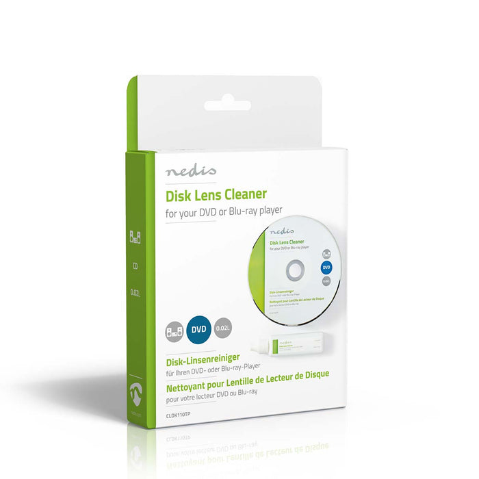 Nedis Disc Lens Cleaner - Cleaning Disc - 20 ml - BluRay Player / DVD-player, 
