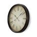 Nedis Wall Clock - Diameter: 500 mm - Plastic - Beige / Black, 