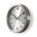 Nedis Wall Clock - Diameter: 300 mm - Stainless Steel - Silver, 