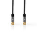 Nedis Coax Cable - IEC (Coax) Male, IEC (Coax) Female, Gold Plated, Grey / Gun Metal Grey - Cover Window Box