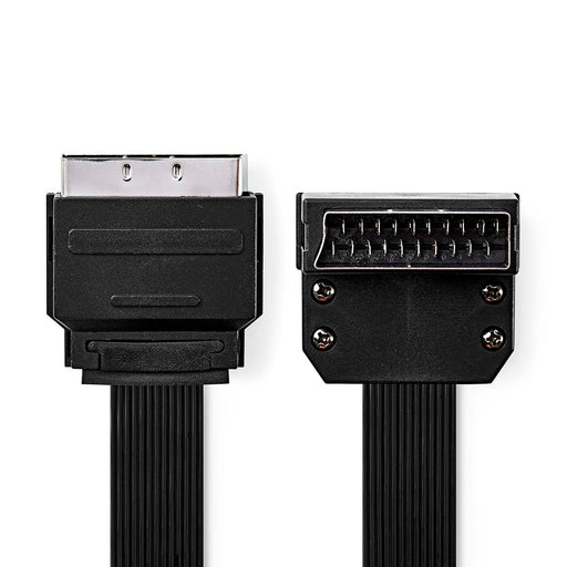 Nedis SCART Cable - SCART Male, SCART Male, Nickel Plated, Black - Envelope