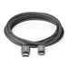 Nedis High Speed HDMI Cable with Ethernet - HDMI Connector, HDMI Mini Connector, 4K@60Hz, Anthracite / Gun Metal Grey - Cover Window Box