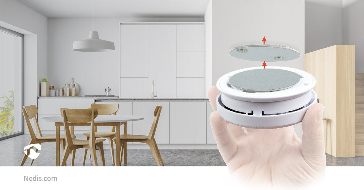 Nedis Magnetic Detector Mount - Diameter: 39.4 mm, Adhesive Tape, Metal / Adhesive Tape, Number of Products in Package: 1 - Metal